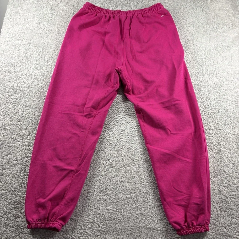 Nike Dri Fit Standard Issue Sweatpants Mens Large Fireberry Hot Pink Tapered NEW
